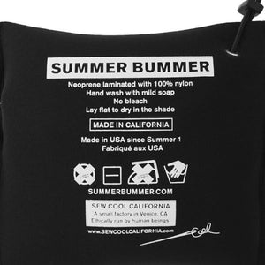 SUMMER BUMMER + SOFTWARE PROTECTIVE CLOTHING WATER BED BLUE ZIP POUCH